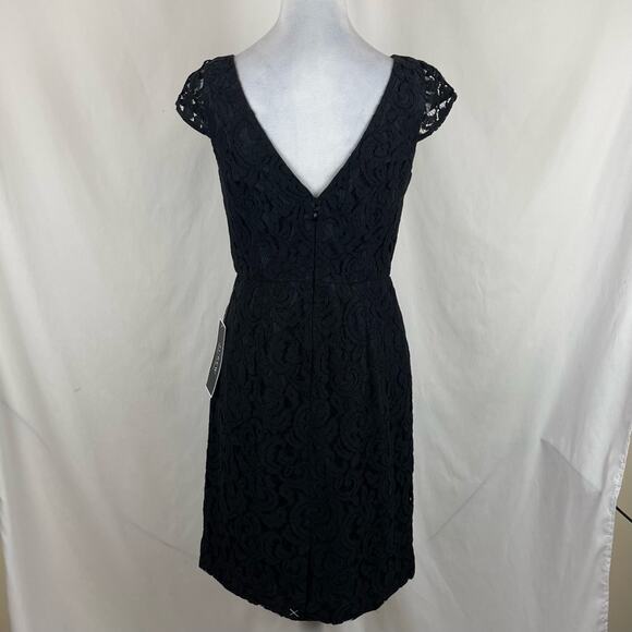 J Crew Sheer Black Lace Party Event Occasion Sheath Dress NWT Size 6 - Picture 5 of 14